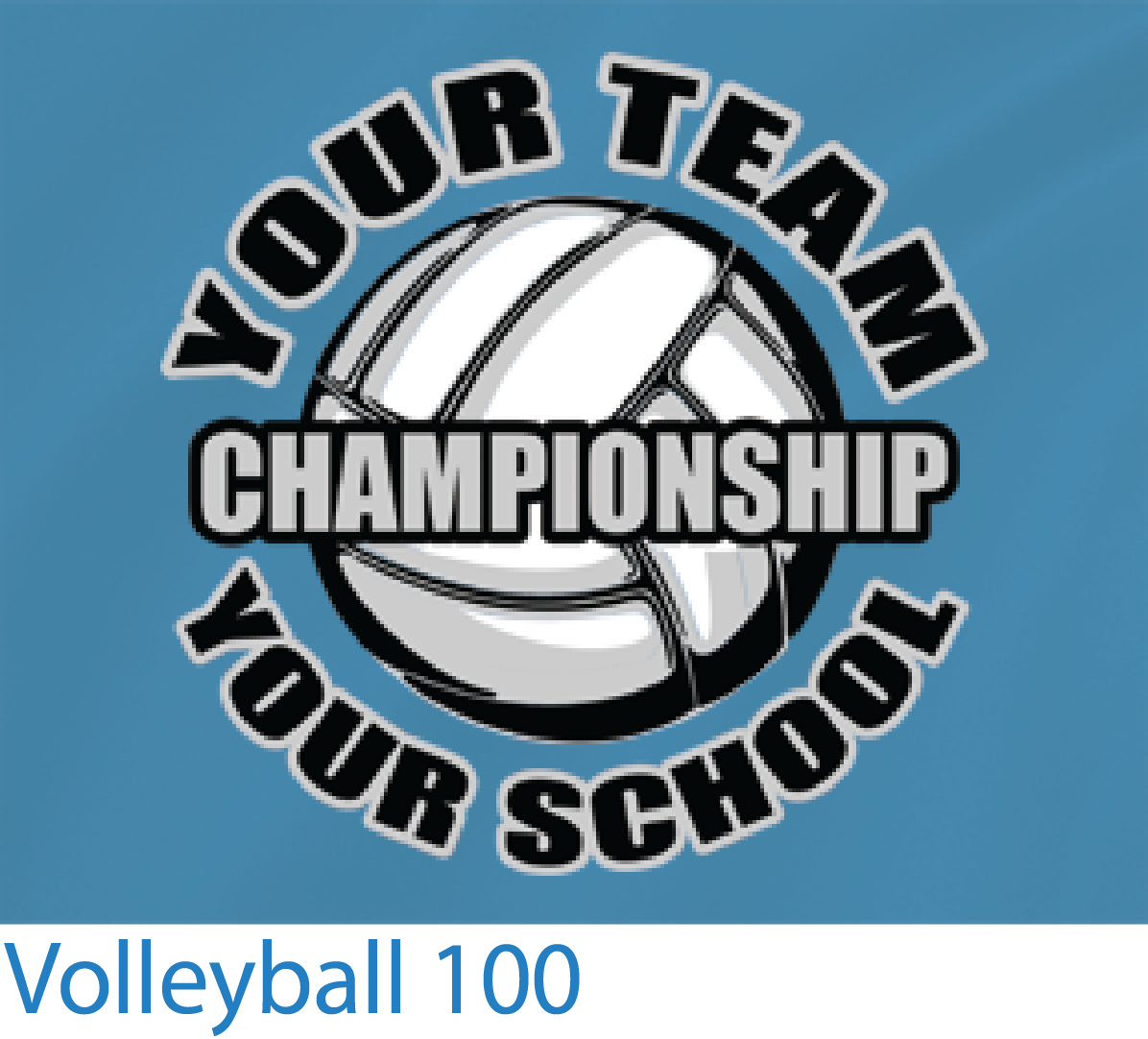 Custom T-shirts Volleyball Design 100