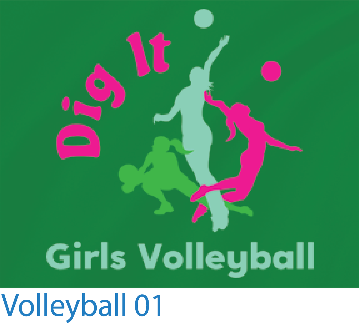 Custom T-shirts Volleyball Design 01