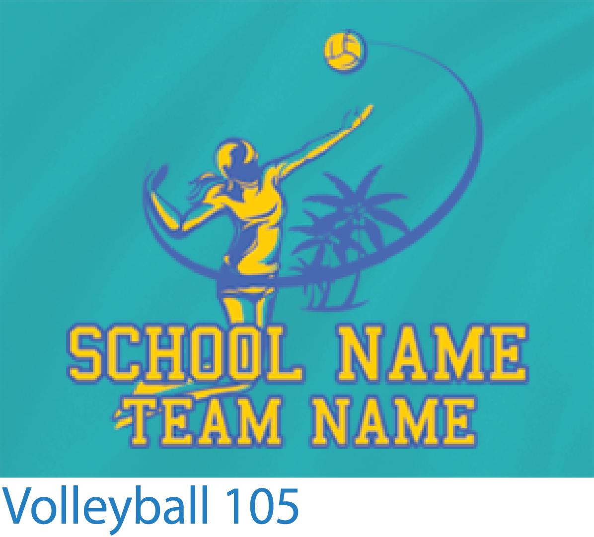Custom T-shirts Volleyball Design 105