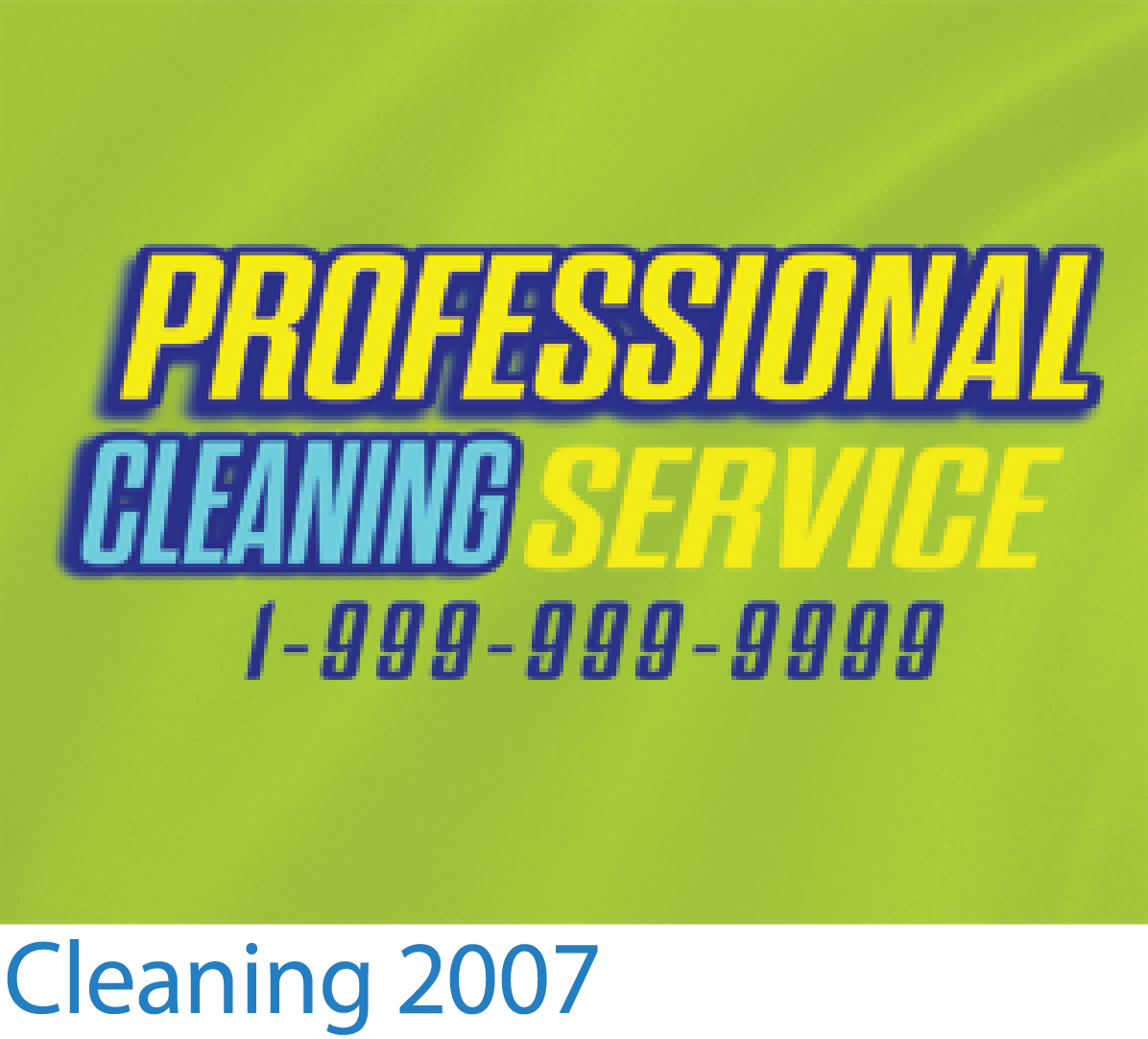 Custom T-shirts Cleaning Design 2007