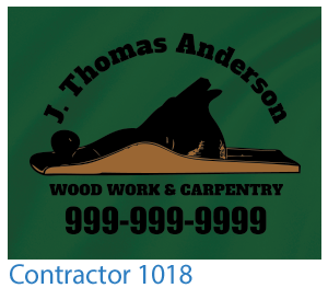 Custom T-shirts Contractor Design 1018