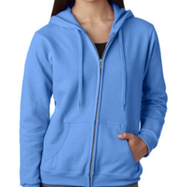 Gildan Missy Fit 50/50 Full Zip Hooded Sweatshirt Thumbnail