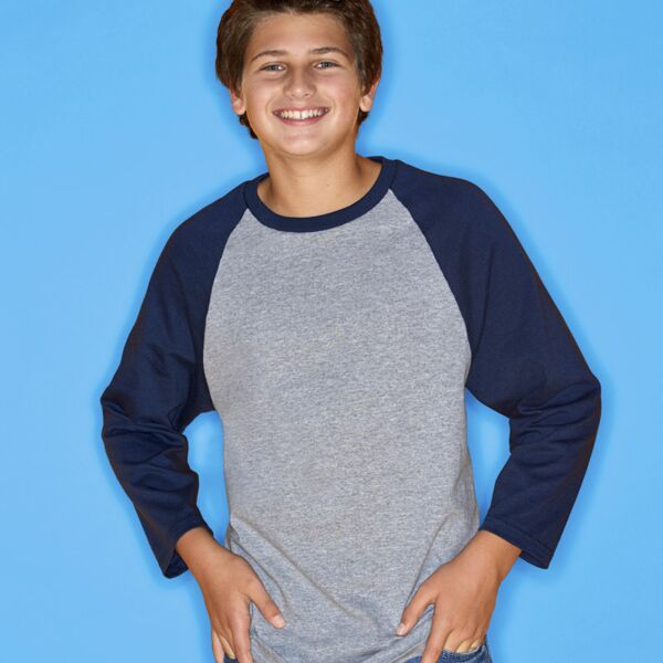 Anvil Raglan Baseball Tee Thumbnail