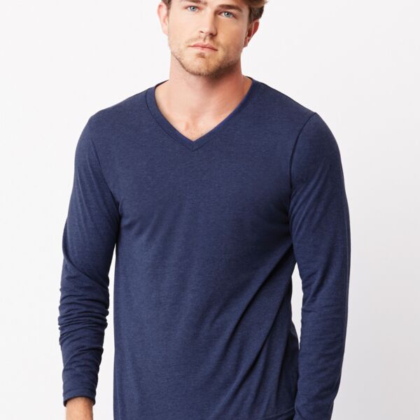 Canvas Triblend Long Sleeve V-Neck Tee Thumbnail
