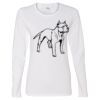 Gildan Missy Fit Long Sleeve T-shirt Thumbnail