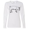Gildan Missy Fit Long Sleeve T-shirt Thumbnail