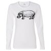 Gildan Missy Fit Long Sleeve T-shirt Thumbnail