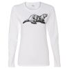 Gildan Missy Fit Long Sleeve T-shirt Thumbnail