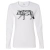 Gildan Missy Fit Long Sleeve T-shirt Thumbnail