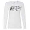 Gildan Missy Fit Long Sleeve T-shirt Thumbnail