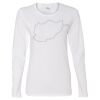 Gildan Missy Fit Long Sleeve T-shirt Thumbnail