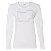 Gildan Missy Fit Long Sleeve T-shirt Thumbnail