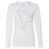 Gildan Missy Fit Long Sleeve T-shirt Thumbnail