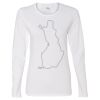 Gildan Missy Fit Long Sleeve T-shirt Thumbnail