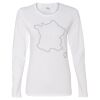 Gildan Missy Fit Long Sleeve T-shirt Thumbnail