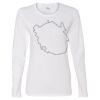 Gildan Missy Fit Long Sleeve T-shirt Thumbnail