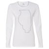 Gildan Missy Fit Long Sleeve T-shirt Thumbnail