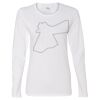 Gildan Missy Fit Long Sleeve T-shirt Thumbnail