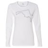 Gildan Missy Fit Long Sleeve T-shirt Thumbnail