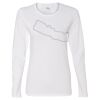 Gildan Missy Fit Long Sleeve T-shirt Thumbnail