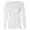 Gildan Missy Fit Long Sleeve T-shirt Thumbnail