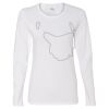 Gildan Missy Fit Long Sleeve T-shirt Thumbnail
