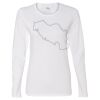Gildan Missy Fit Long Sleeve T-shirt Thumbnail