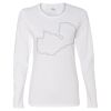 Gildan Missy Fit Long Sleeve T-shirt Thumbnail