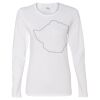 Gildan Missy Fit Long Sleeve T-shirt Thumbnail